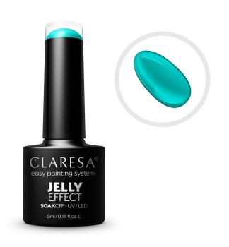 CLARESA SoakOFF UV/LED Gel JELLY EFFECT - Aquamarine, 5 ml